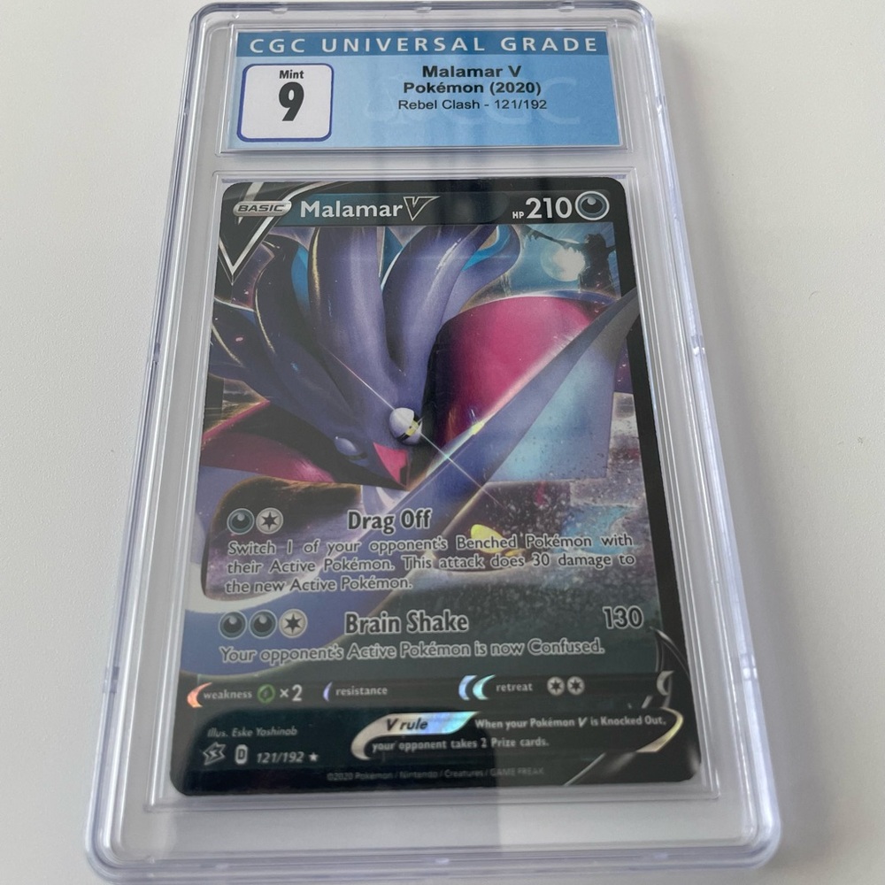 2020 Malamar V Pokémon Card - Graded 9